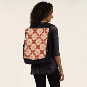 Batik Kawung, Indonesian Pattern, Javanese, Ethnic Backpack
