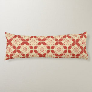 Batik Kawung, Indonesian Pattern, Javanese, Ethnic Body Pillow