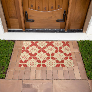 Batik Kawung, Indonesian Pattern, Javanese, Ethnic Doormat