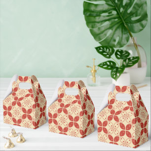 Batik Kawung, Indonesian Pattern, Javanese, Ethnic Favor Box
