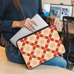 Batik Kawung, Indonesian Pattern, Javanese, Ethnic Laptop Sleeve