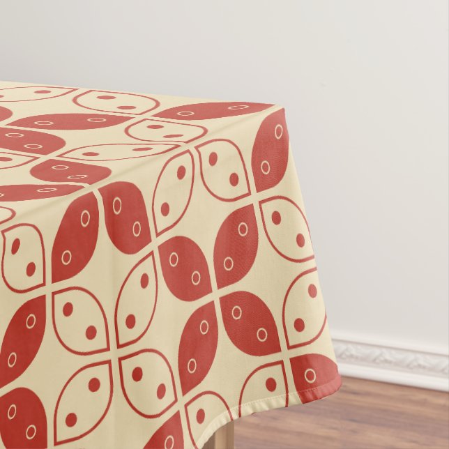 Batik Kawung, Indonesian Pattern, Javanese, Ethnic Tablecloth (In Situ)