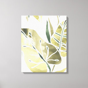 Batik Leaves Canvas Print