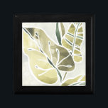 Batik Leaves Gift Box<br><div class="desc">"Batik Leaves I" by June Erica Vess. Features a muted colour palette of batik leaves.</div>