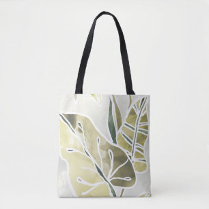Batik Leaves Tote Bag