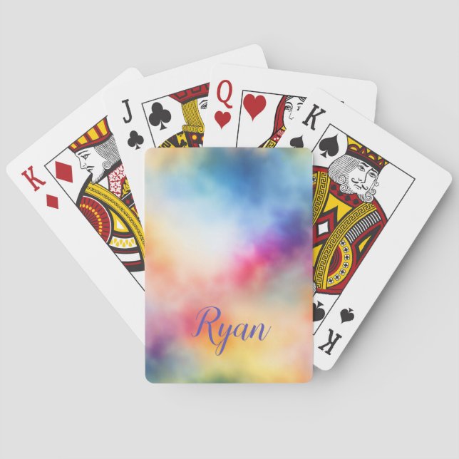 Batik Muster bunt Playing Cards (Back)