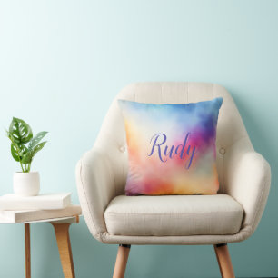 Batik Muster bunt Throw Pillow