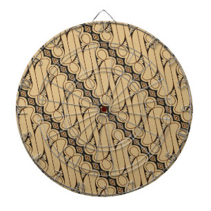Batik Parang, Indonesian Pattern, Javanese, Ethnic Dartboard