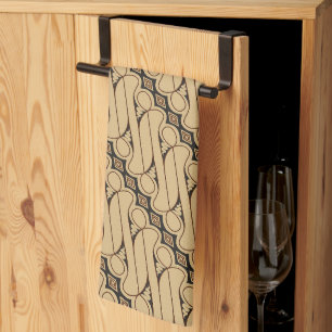 Batik Parang, Indonesian Pattern, Javanese, Ethnic Kitchen Towel