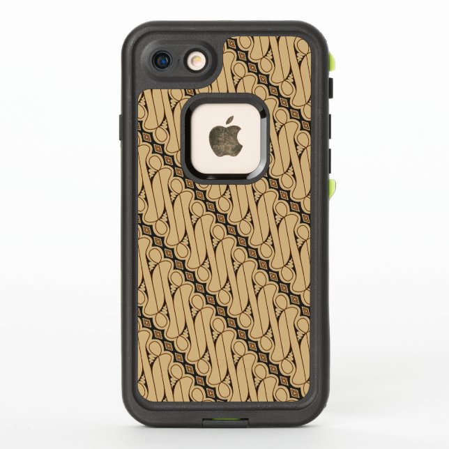 Batik Parang, Indonesian Pattern, Javanese, Ethnic LifeProof iPhone Case (Back)