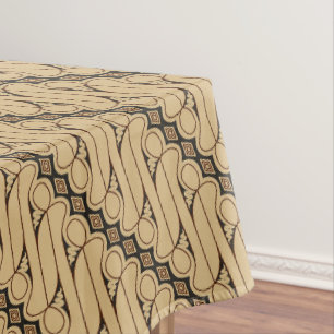 Batik Parang, Indonesian Pattern, Javanese, Ethnic Tablecloth