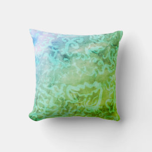 Batik Peinture Boho Coussin d'art en fibre