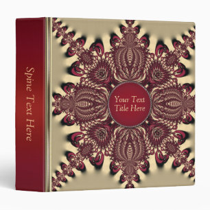 Batik Star Satin Gold+Burgundy Album Binder