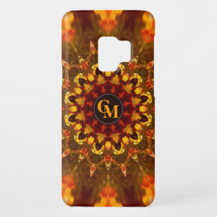 Batik Sunflower Monogram Samsung Galaxy Case