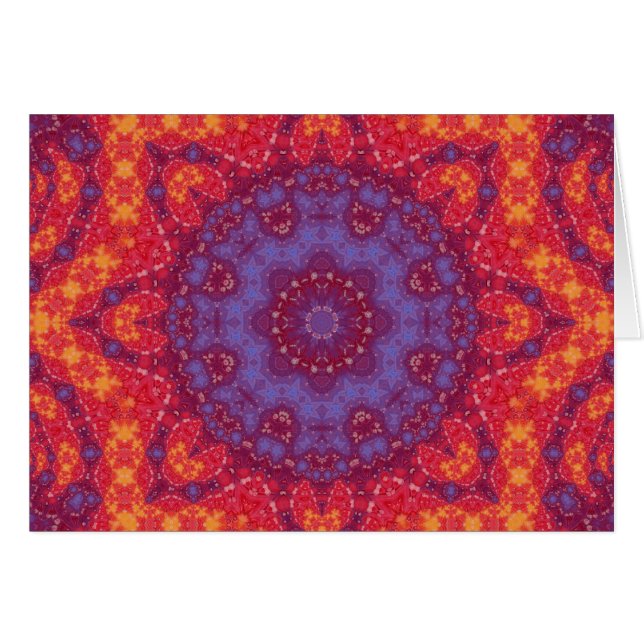 Batik Sunset Watercolor Mandala (Front Horizontal)