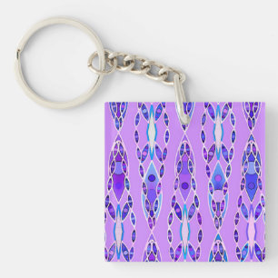 Batik tribal - Lavande, bleu et violet