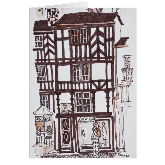 Bâtiment à colombages| Rennes, Bretagne, France (Devant)