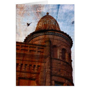 bâtiment à Fort Madison avec arrière - plan rouill