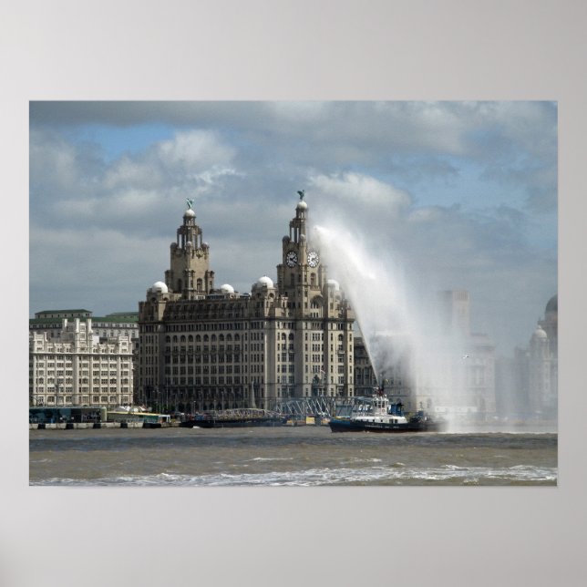 Bâtiment de foie Poster Liverpool (Devant)