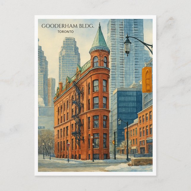 Bâtiment Gooderham Toronto Flatiron Art de carte p (Devant)