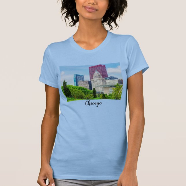 Bâtiments À Chicago T-Shirt (Devant)