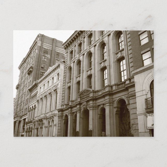 Bâtiments en Sepia Tones Cartes postales (Devant)