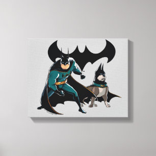 Batman & Ace Canvas Print