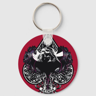 Batman Ace of Spaces Gothic Crest Keychain
