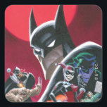 Batman Adventures Dangerous Dames & Demons Square Sticker<br><div class="desc">This comic cover for Batman Adventures "Dames & Demons" is perfect for all classic Batman fans! Adorn your walls with this on a print,  cozy fleece blanket,  or on many other personalized Zazzle products perfect for gifting or treating yourself!</div>