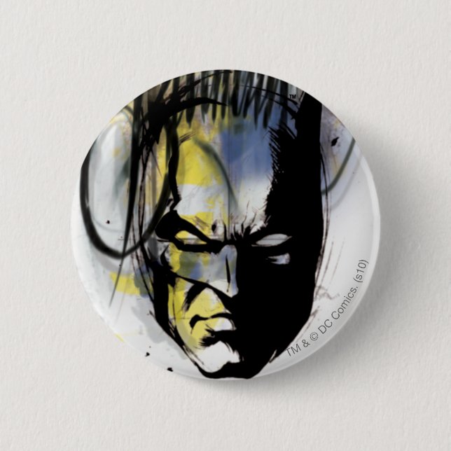 Batman Airbrush Portrait 2 Inch Round Button (Front)