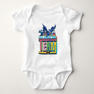 Batman   All About The Team Baby Bodysuit