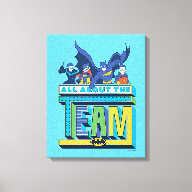 Batman | All About The Team Canvas Print (Front)