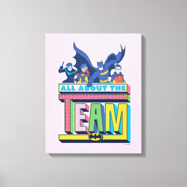 Batman | All About The Team Canvas Print (Front)