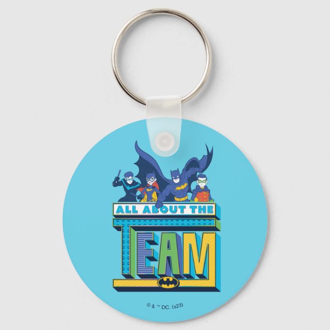Batman | All About The Team Keychain (Front)