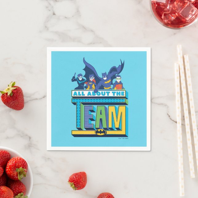 Batman | All About The Team Napkin (Insitu)