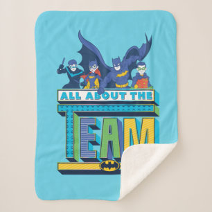 Batman All About The Team Sherpa Blanket
