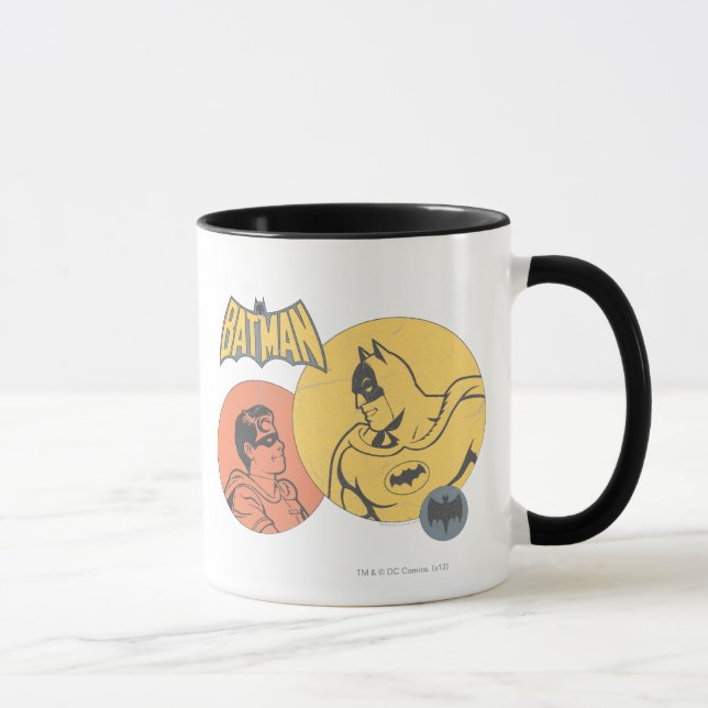 Batman And Robin Graphic - Distressed Mug (Right)