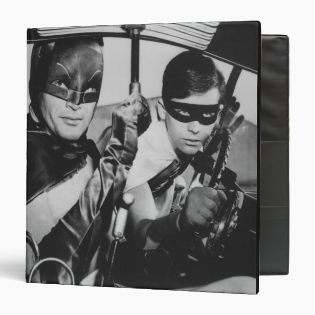 Batman and Robin In Batmobile Binder (Front/Inside)