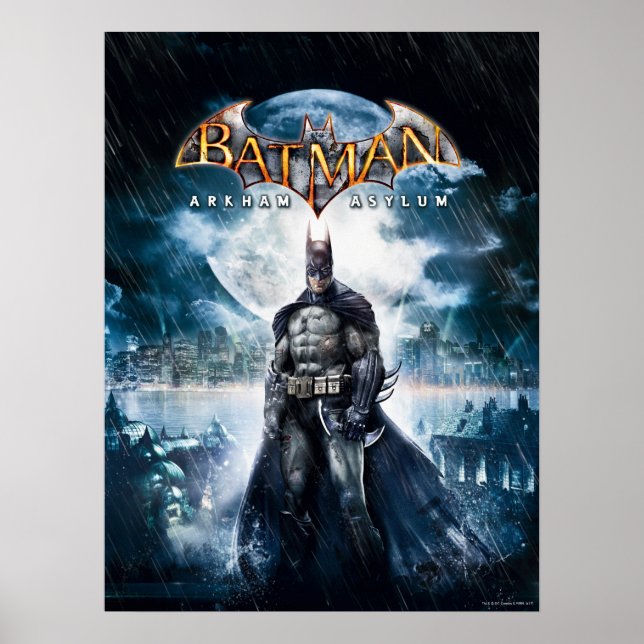 Batman: Arkham Asylum | Game Cover Art Poster | Zazzle