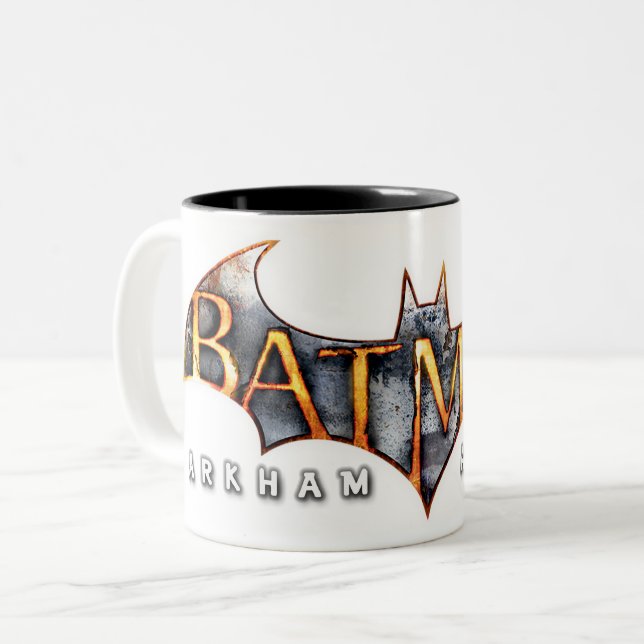 Batman: Arkham Asylum | Logo Two-Tone Coffee Mug (Front Left)