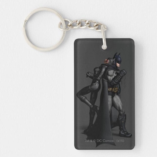 Batman Arkham City | Batman and Catwoman Keychain (Front)