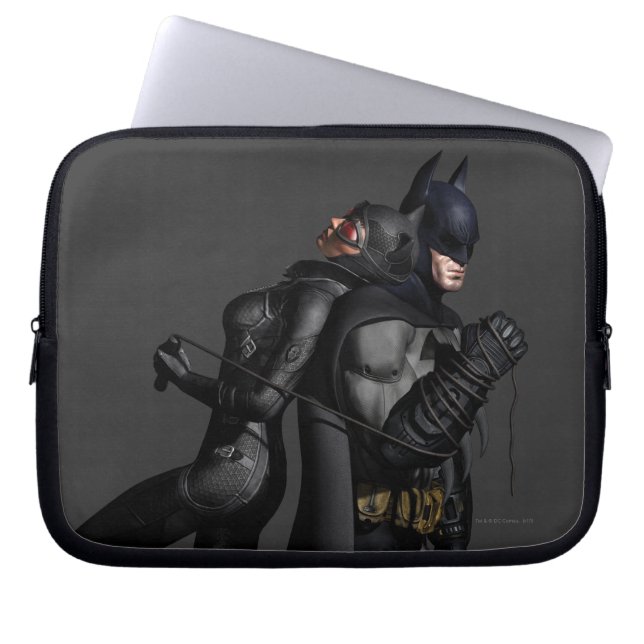 Batman Arkham City | Batman and Catwoman Laptop Sleeve (Front)