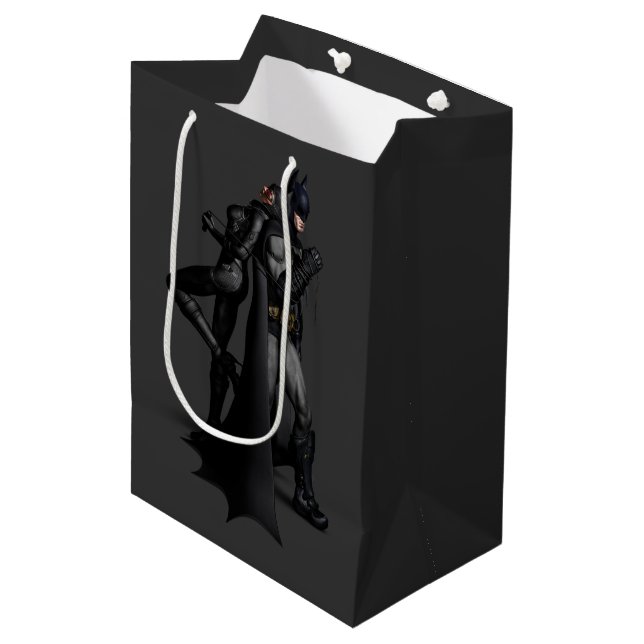 Batman Arkham City | Batman and Catwoman Medium Gift Bag (Front Angled)