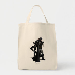 Batman Arkham City   Batman and Catwoman Tote Bag