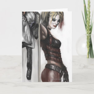 Batman Arkham City Harley Quinn Illustration Card