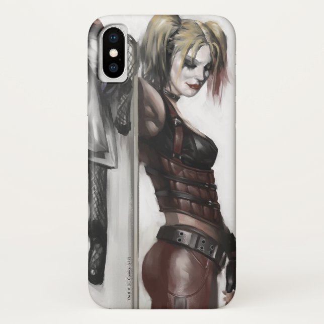 Batman Arkham City | Harley Quinn Illustration Case-Mate iPhone Case (Back)