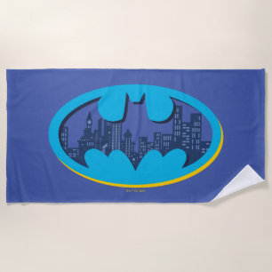Batman   Arkham City Symbol Beach Towel