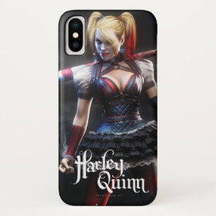 Batman Arkham Knight   Harley Quinn with Bat iPhone X Case