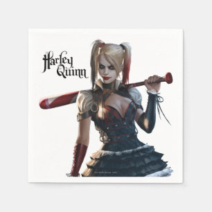 Batman Arkham Knight Harley Quinn with Bat Napkin