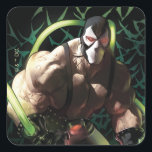 Batman Bane Bat Swarm Illustration Square Sticker<br><div class="desc">Bane is ready for action in this striking illustration,  featuring a green swarm of bats! Catch these hands on a graphic-tee,  grab attention with this on a wall art print,  and many more customizable Zazzle products perfect for gifting or treating yourself!</div>